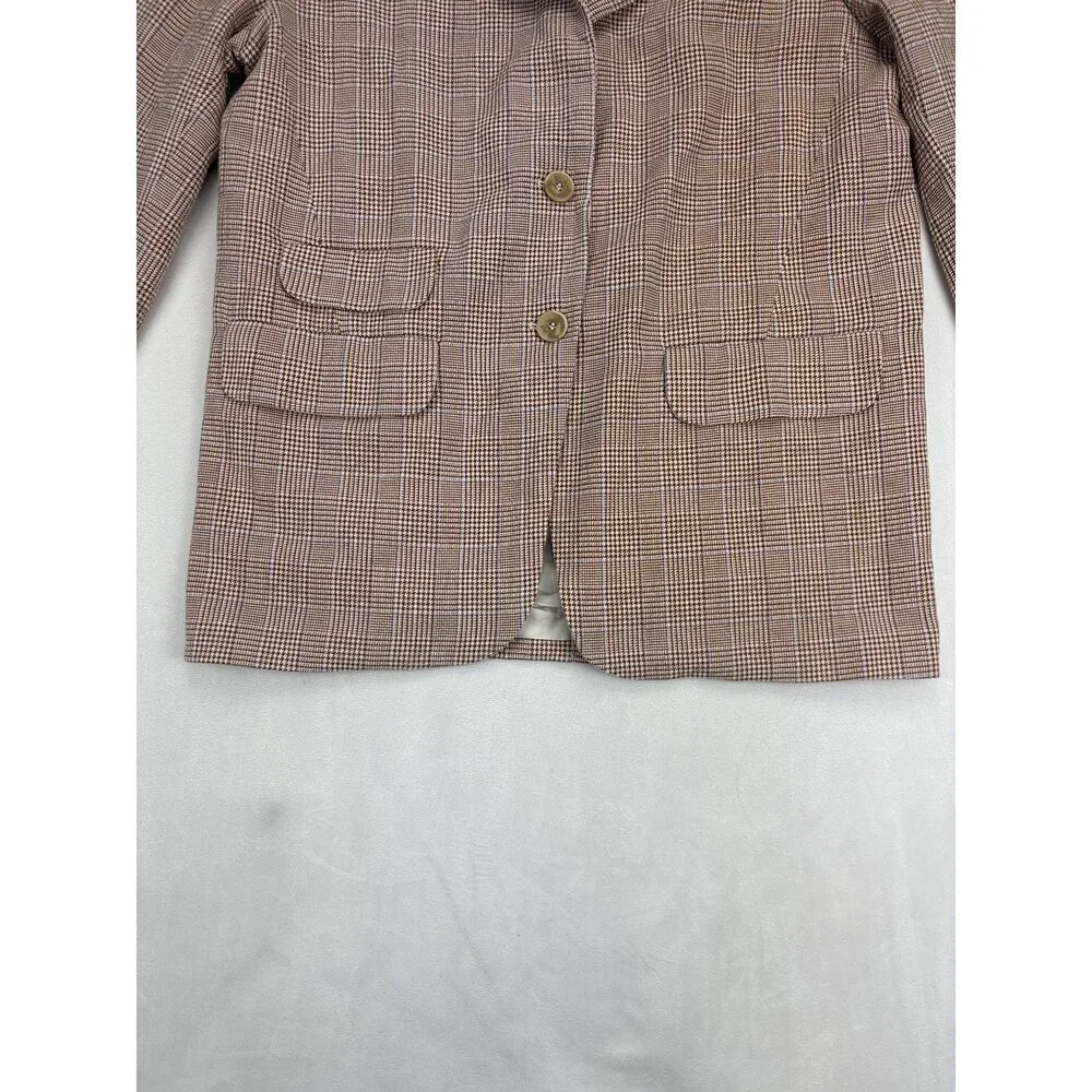We The‎ Free Men's Plaid Tailored Blazer Sport Coat Large